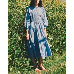 NWOT Christy Dawn Midi Long-Sleeve Cotton The Marguerite Dress